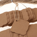 100pcs Square Kraft Paper Gift Wrap Tag Label Card Party Favor DIY