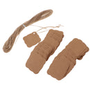 100pcs Square Kraft Paper Gift Wrap Tag Label Card Party Favor DIY