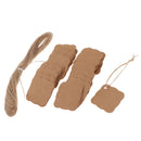 100pcs Square Kraft Paper Gift Wrap Tag Label Card Party Favor DIY