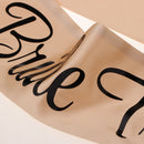 6pcs Set Bride To Be Bride TrIbe Satin Sash Bridal Shower Party Accessories