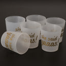 6pcs She Said Yaaas Drinking Cups Bridal Shower Bachelorette Party Accessory