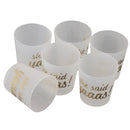 6pcs She Said Yaaas Drinking Cups Bridal Shower Bachelorette Party Accessory