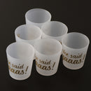 6pcs She Said Yaaas Drinking Cups Bridal Shower Bachelorette Party Accessory