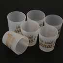 6pcs She Said Yaaas Drinking Cups Bridal Shower Bachelorette Party Accessory
