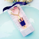 Gold Zinc Alloy Heart Design Wine Bottle Stopper Novelty Gift Wedding Favor