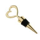 Gold Zinc Alloy Heart Design Wine Bottle Stopper Novelty Gift Wedding Favor