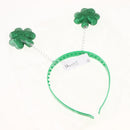 St Patricks Day Glitter Shamrock Headband Leprechaun Costume Accessories
