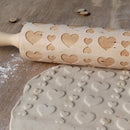 Love Heart Wooden Embossed Rolling Pin Baking Wedding Valentine's Day Favor