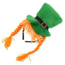 St. Patrick's Day Fabric Hat with Braids Party Accessory
