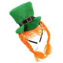 St. Patrick's Day Fabric Hat with Braids Party Accessory