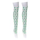 1 Pair Irish Shamrock Long Socks Stockings Happy St Patrick Party Costume