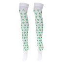 1 Pair Irish Shamrock Long Socks Stockings Happy St Patrick Party Costume