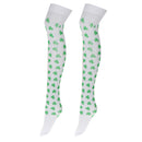 1 Pair Irish Shamrock Long Socks Stockings Happy St Patrick Party Costume