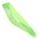 Glitter Irish Shamrock Headband Hair Hoop With Satin Sash Fancy Dress