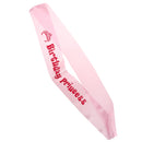 Birthday Princess Satin Sash Girls Birthday Hen Stag Party Fancy Dress Pink