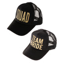 Squad Mesh Hats Hen Party Cap Snapback Hat Bridal Shower Bachelorette Party