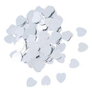 Glitter Plastic Heart Confetti for Valentine's Day Wedding Party Decorations Supplies Silver
