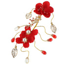 Bridal Butterfly Design Hair Clips Rhinestone Pearl Bridal Headdress Wedding Accessories