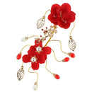 Bridal Butterfly Design Hair Clips Rhinestone Pearl Bridal Headdress Wedding Accessories