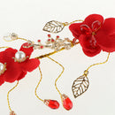 Bridal Butterfly Design Hair Clips Rhinestone Pearl Bridal Headdress Wedding Accessories