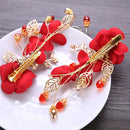 Bridal Butterfly Design Hair Clips Rhinestone Pearl Bridal Headdress Wedding Accessories