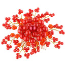Elegant Red Bridal Headdress Rhinestone Wedding Hair Combo Flower Hair Accessories for Women Lady