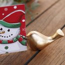 Golden Love Bird Place Card Holder Wedding Table Number With Bird Decor