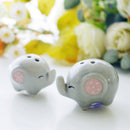 Ceramic Salt and Pepper Shaker, Elephant Cartoon Spice Container Wedding Party Favor Tabletop Animal Decoration Spice Jar