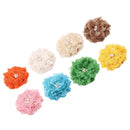 Hessian Jute Burlap Rose Flowers for Christmas Wedding Party Decoration Hair Accessories Scrapbooking