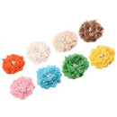 Hessian Jute Burlap Rose Flowers for Christmas Wedding Party Decoration Hair Accessories Scrapbooking