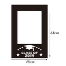 Graduation Photo Props Picture Frame Photo Booth Props Graduation Decoration Accessory for Graduation Party Wedding Party 68 x 48cm