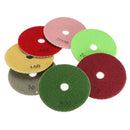 8pcs  4 Inch 50 to 3000 Grit Diamond Polishing Pads for Granite Stone Concrete Marble