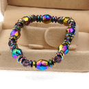 Ethnic Black Gallstone Hand-woven Bracelet Retro Colored Beaded Bracelet Unisex