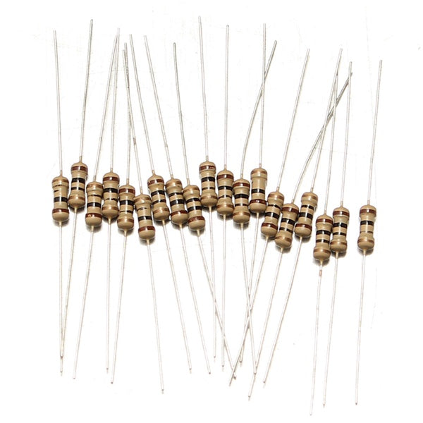600pcs 30 Values 5% 1/4W Carbon Film Resistor Assortment Kit Set 20pcs Each Value