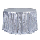 Round 47'' Sparkly Sequin Tablecloth Table Cloth Banquet Wedding Party Decor Tablecloth