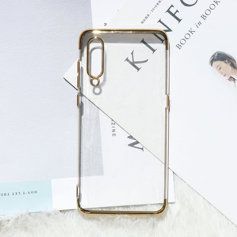 Bakeey Plating Transparent Shockproof Soft TPU Back Cover Protective Case for Xiaomi Mi 9 / Mi9 Transparent Edition