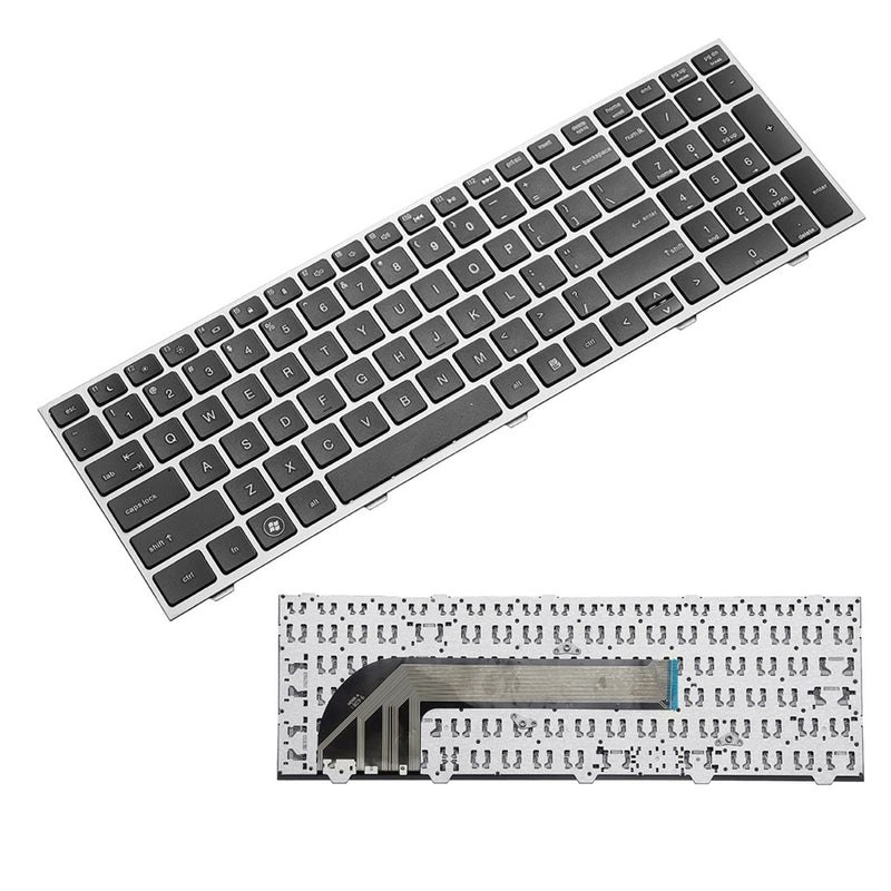 Laptop Replace Keyboard For HP ProBook 4540 4540S 4545 4545S Series Notebook With Silver Frame