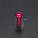 Suleve M3AH5 10Pcs M36mm Hex Socket Screws Round Head Cap Screws 7075 Aluminum Alloy