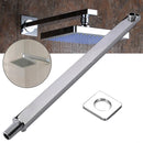 40cm Square Wall Mount Shower Extension Arm with Flange for Bathroom Shower Head