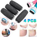 4Pcs Replacement Refill Roller Heads For Scholls Velvet Smooth Electric Foot File Express For Skin Remover