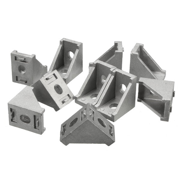 Suleve AJ28 10Pcs 2028 Aluminium Angle Corner Joint 20 Series Aluminum Extrusion 20x20mm Right Angle Bracket Furniture Fittings