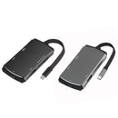 YC207 USB 3.0 HDMI  6 in 1 Type-C USB Hub PD Card Reader Adapter for Laptop