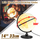 Universal LED World Globe Rotating Swivel Map Of Earth Atlas Geography