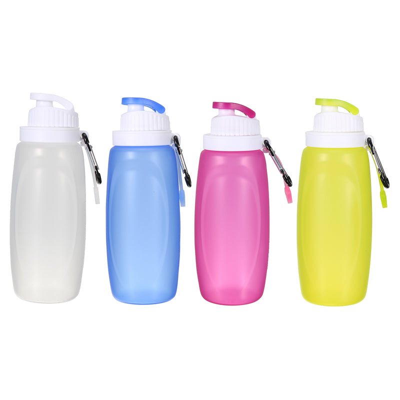 320ML Collapsible Silicone Foldable Soft Water Bottle Outdoor Sports Travel Hiking