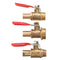 10mm Hose Barb to BSP Male Thread 1/2" 3/8" 1/2" Brass Inline Ball Valve Pipe Hose Coupler Adapter