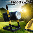 4.2V Rotating Focus Portable LED Flood Spot Work Light Camping Lamp Rechargeable