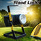 4.2V Rotating Focus Portable LED Flood Spot Work Light Camping Lamp Rechargeable