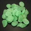50pcs Glowing Artificial Pebbles Stones Garden Path Flower Pot Decor Landscape Noctilucent Stone