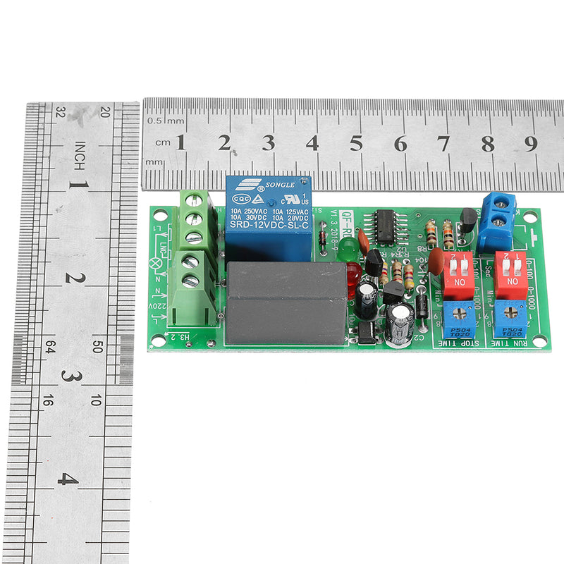 Dual Time Adjustable Cycle Delay Timing Relay Repeat ON OFF Switch Infinite Loop Timer Module AC 100V 110V 120V 220V 230V 240V