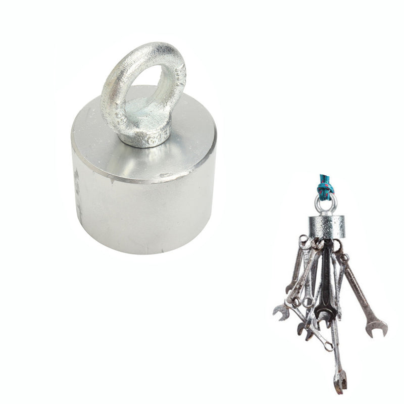 30kg Neodymium Recovery Magnet Metal Detector 55x40mm Treasure Hunting Fishing